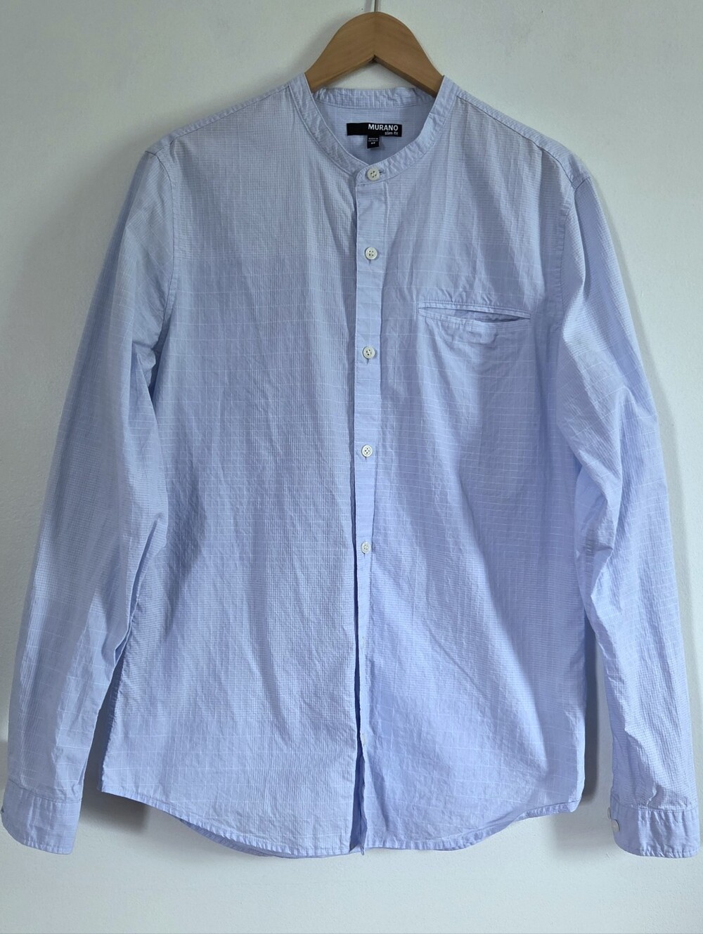 Murano Slim Fit Windowpane Shirt